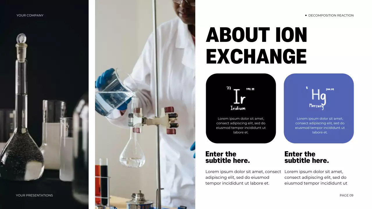 Black Modern Chemistry Course Presentation