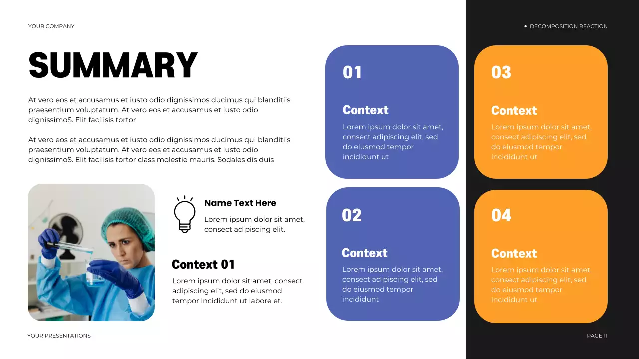 Black Modern Chemistry Course Presentation