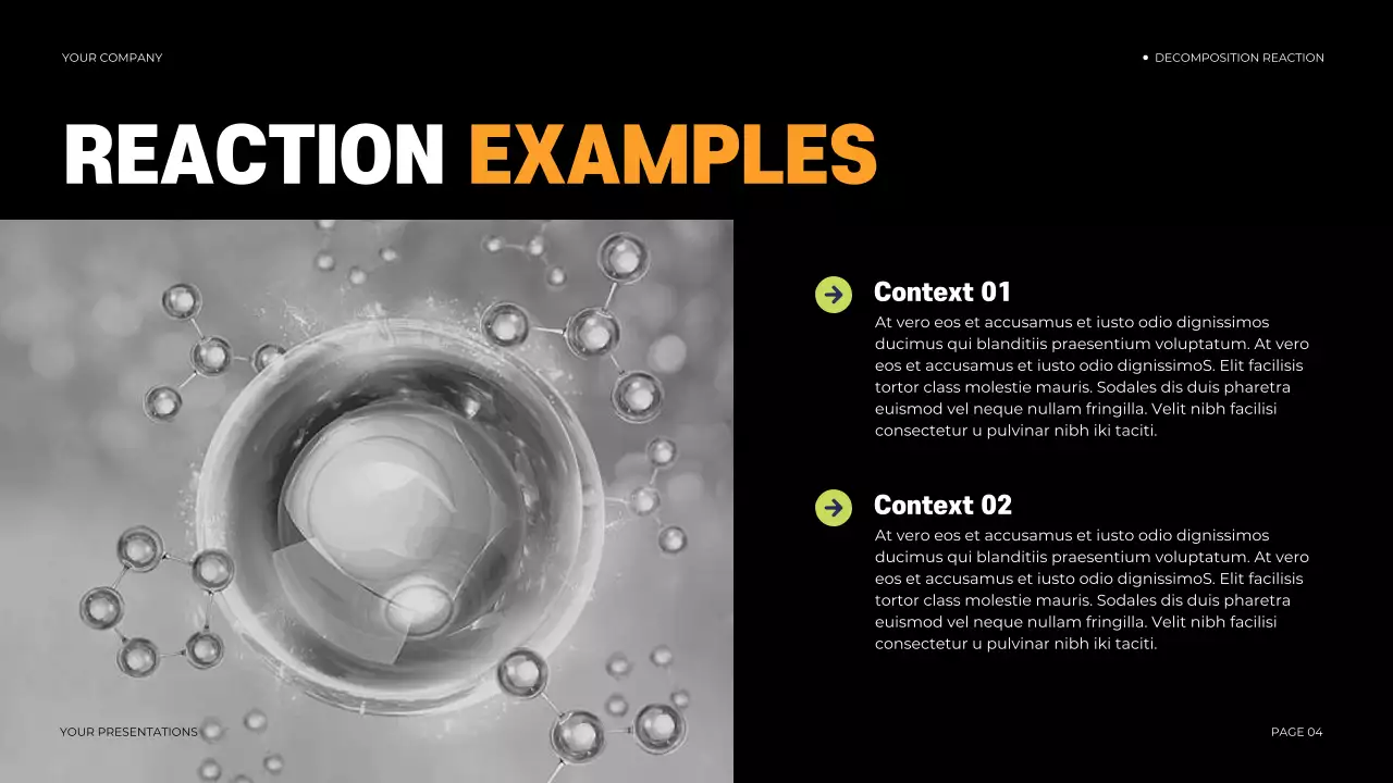 Black Modern Chemistry Course Presentation