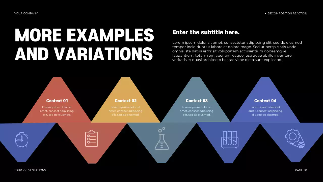 Black Modern Chemistry Course Presentation