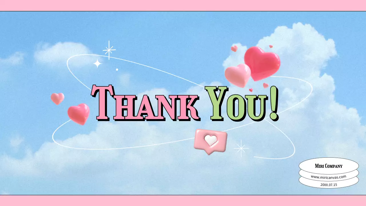 하늘색 배경의 키치한 소셜 미디어 마케팅 업계 동향