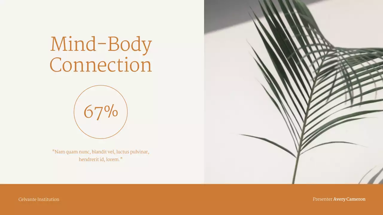 베이지 미니멀리스트 웰니스 가이드 프레젠테이션