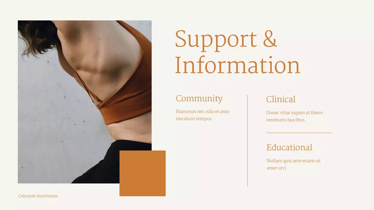 베이지 미니멀리스트 웰니스 가이드 프레젠테이션