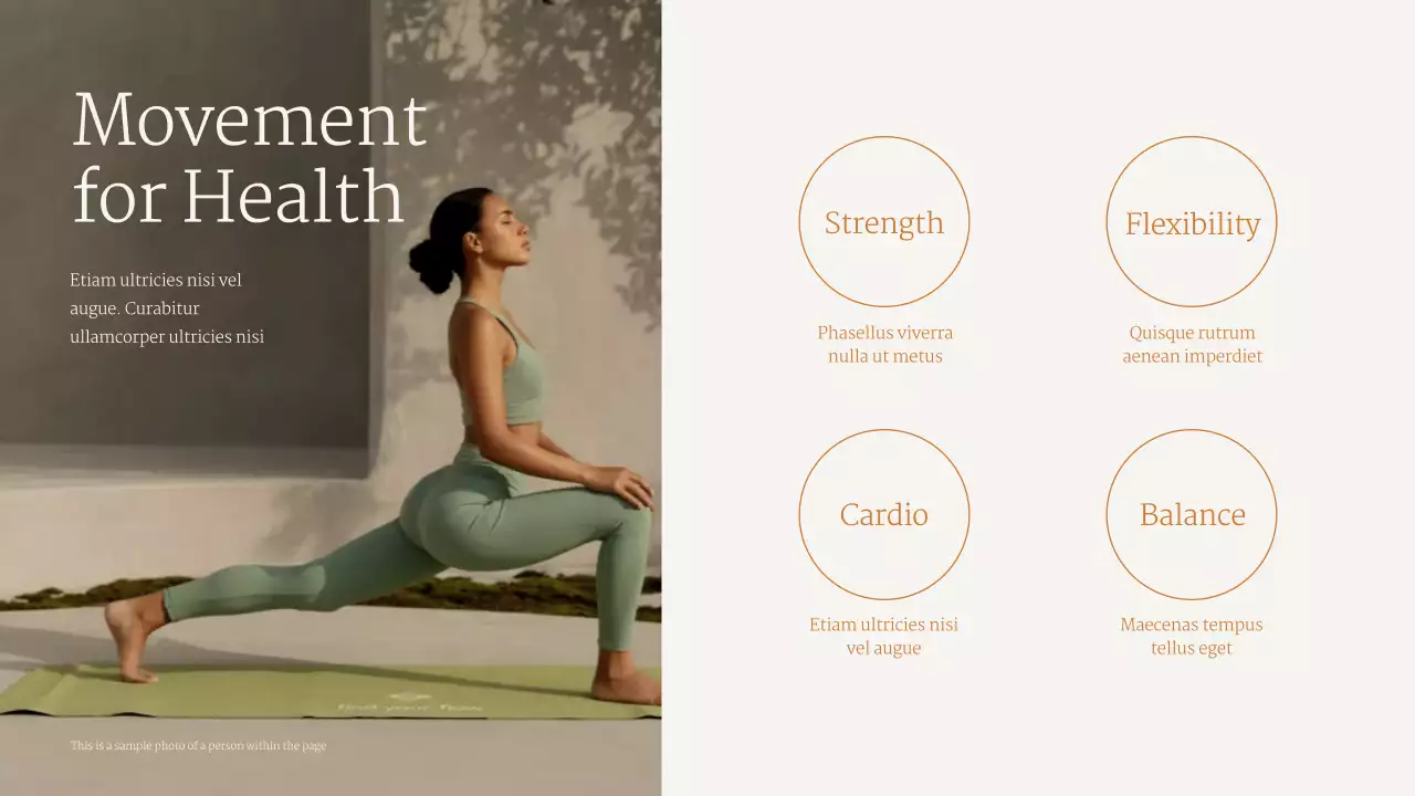 베이지 미니멀리스트 웰니스 가이드 프레젠테이션