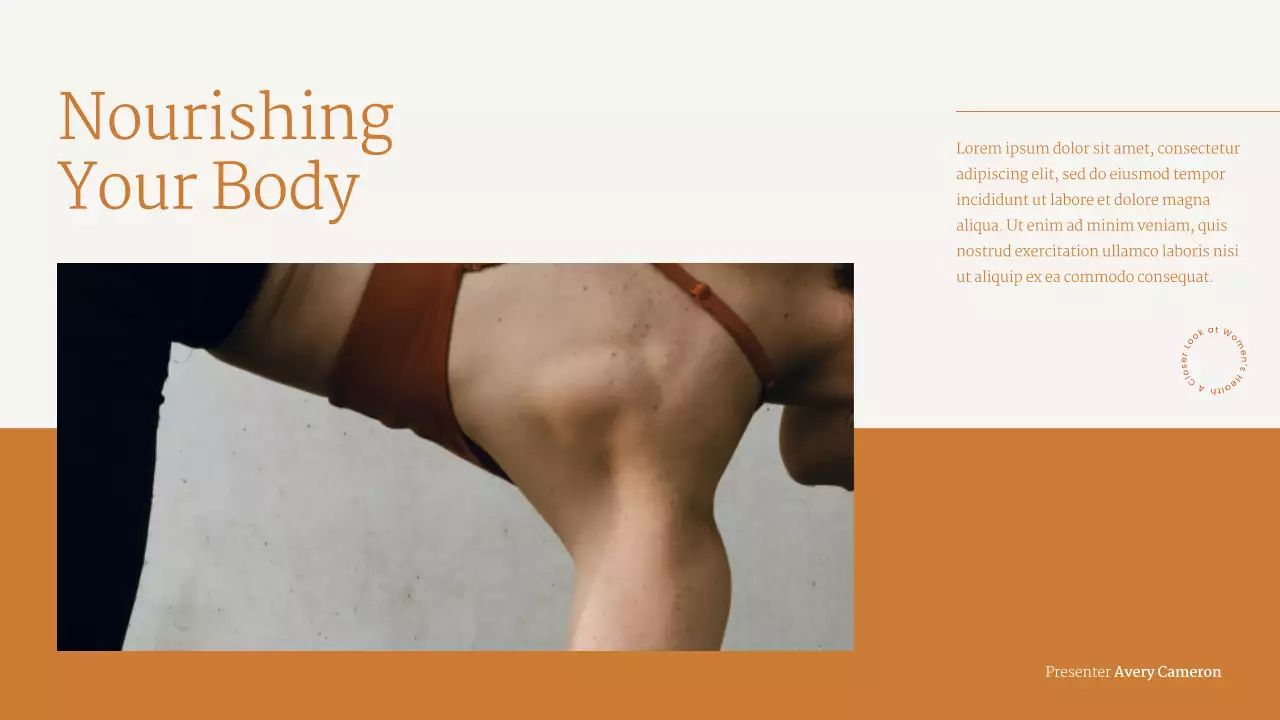 베이지 미니멀리스트 웰니스 가이드 프레젠테이션