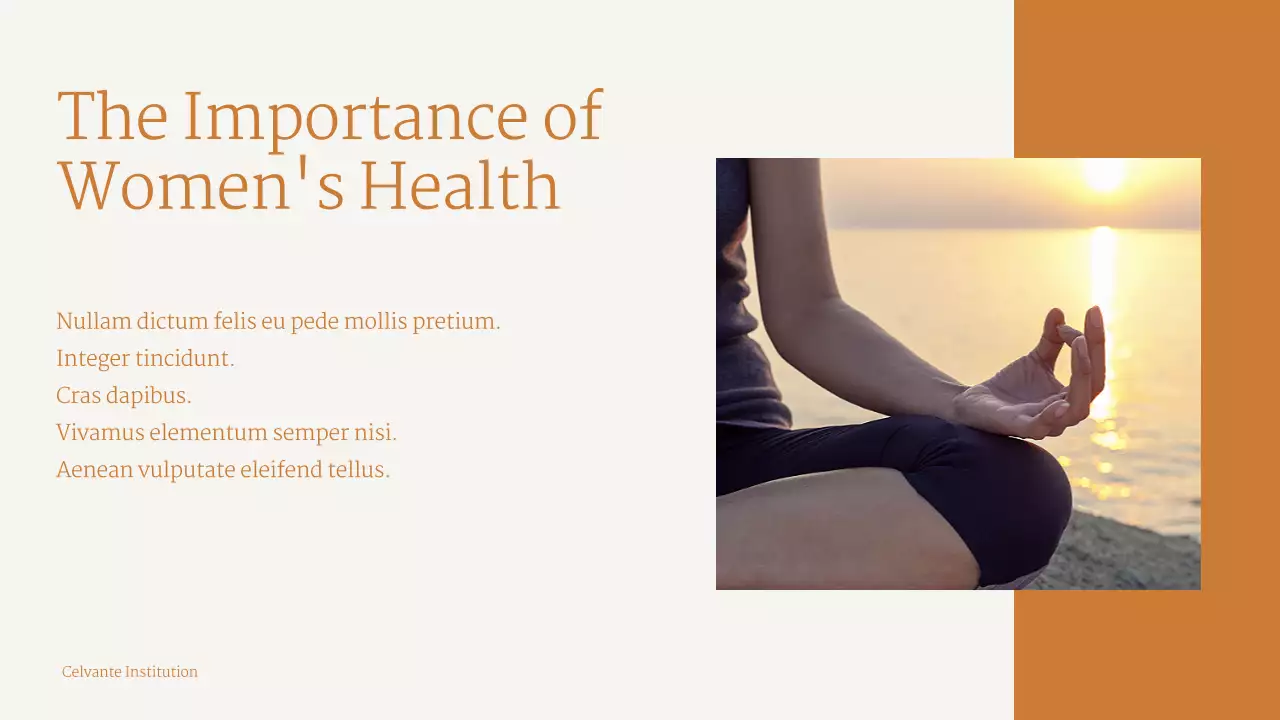 베이지 미니멀리스트 웰니스 가이드 프레젠테이션