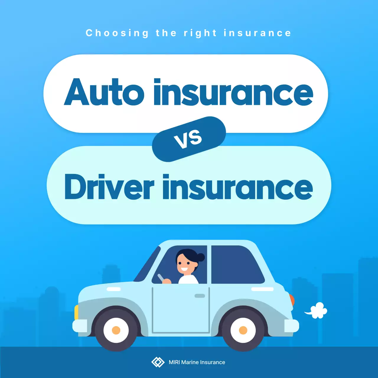 Sky Blue Clean Insurance Advertisement