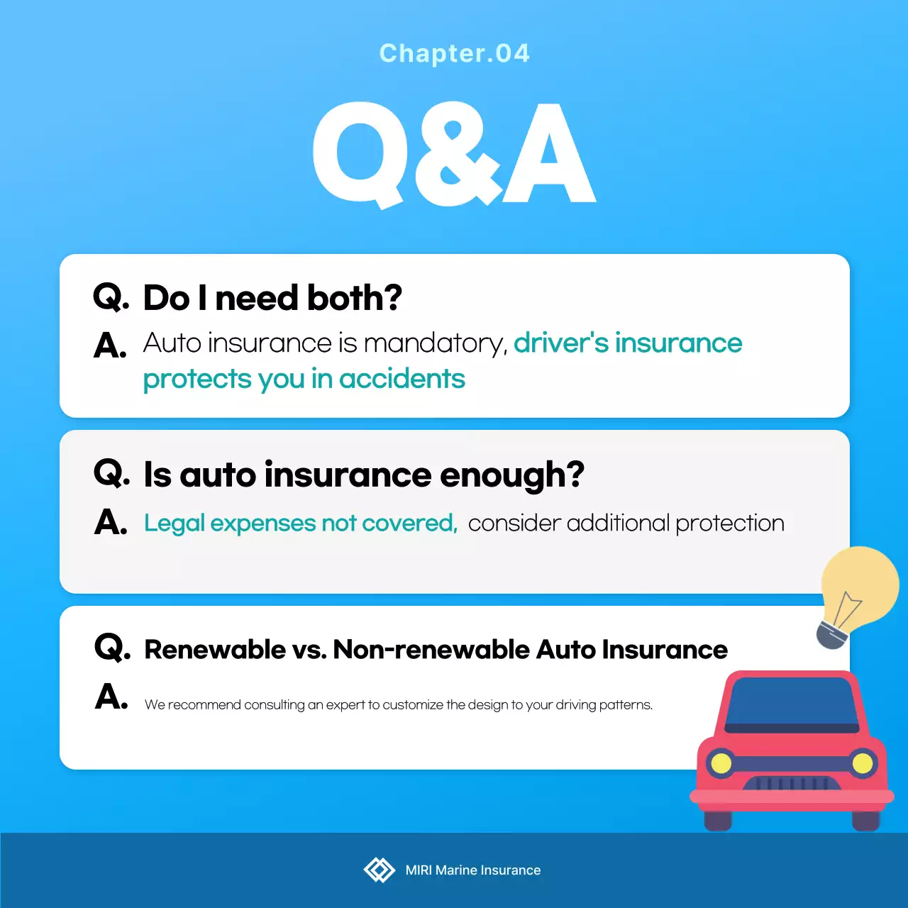 Sky Blue Clean Insurance Advertisement