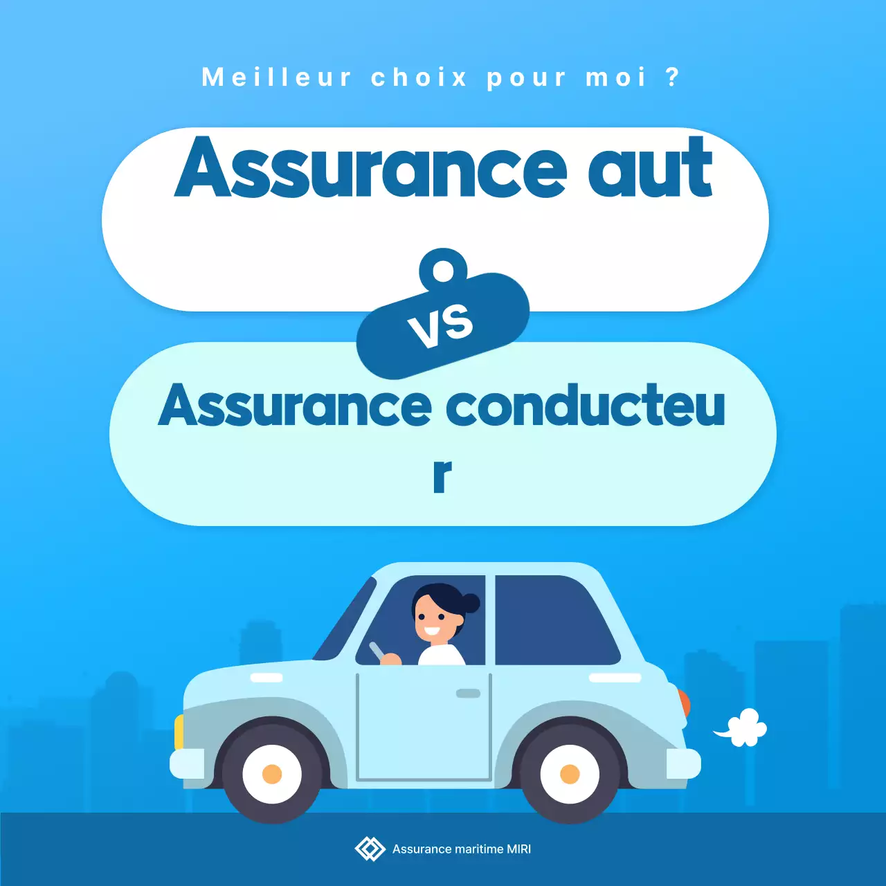 Publicité pour l'assurance Sky Blue Clean