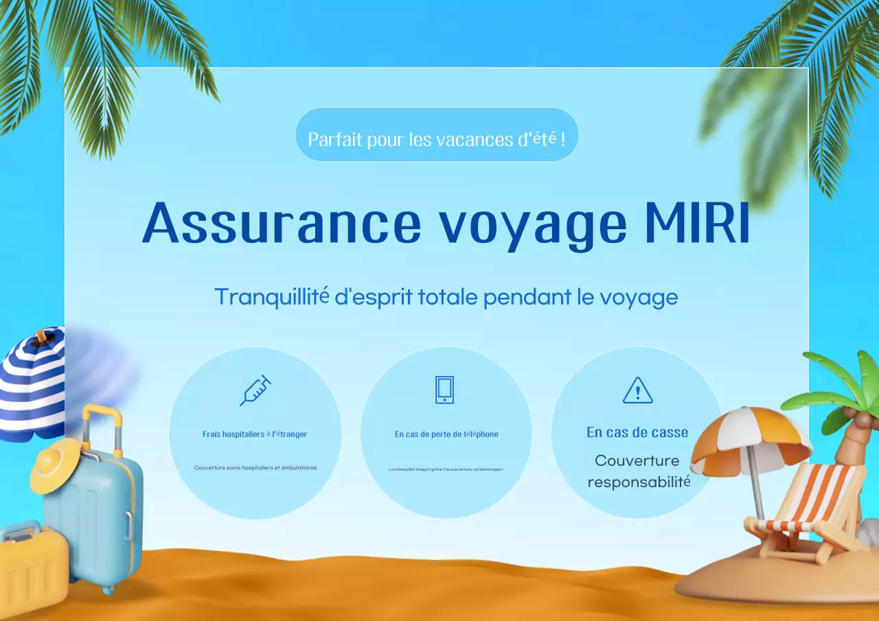 Guide de l'assurance voyage moderne Sky Blue