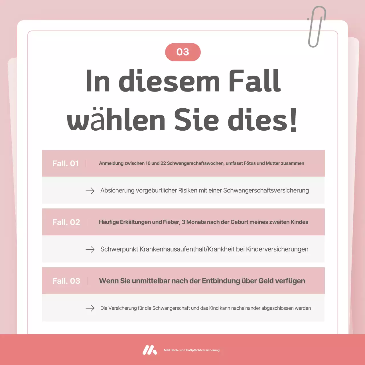 Pink Baby Versicherungsleitfaden
