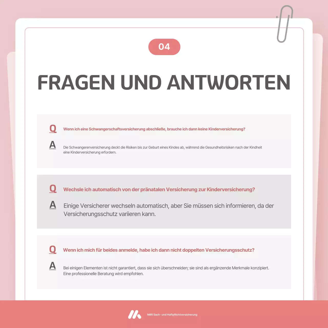 Pink Baby Versicherungsleitfaden