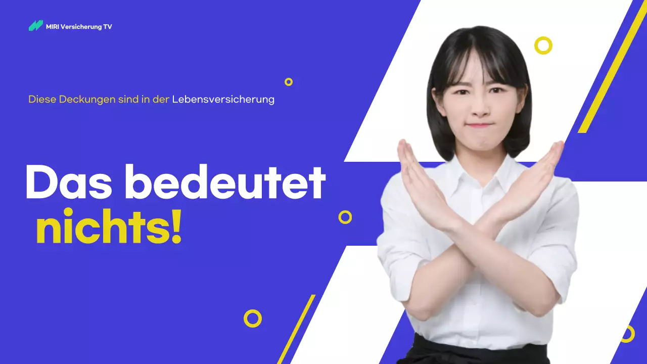 Anzeige der Blue Modern Life Insurance