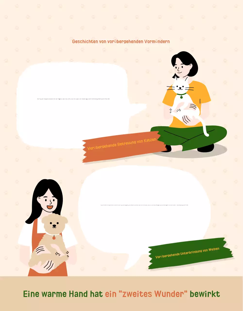 Beige Baby Animal Protection Rekrutierung