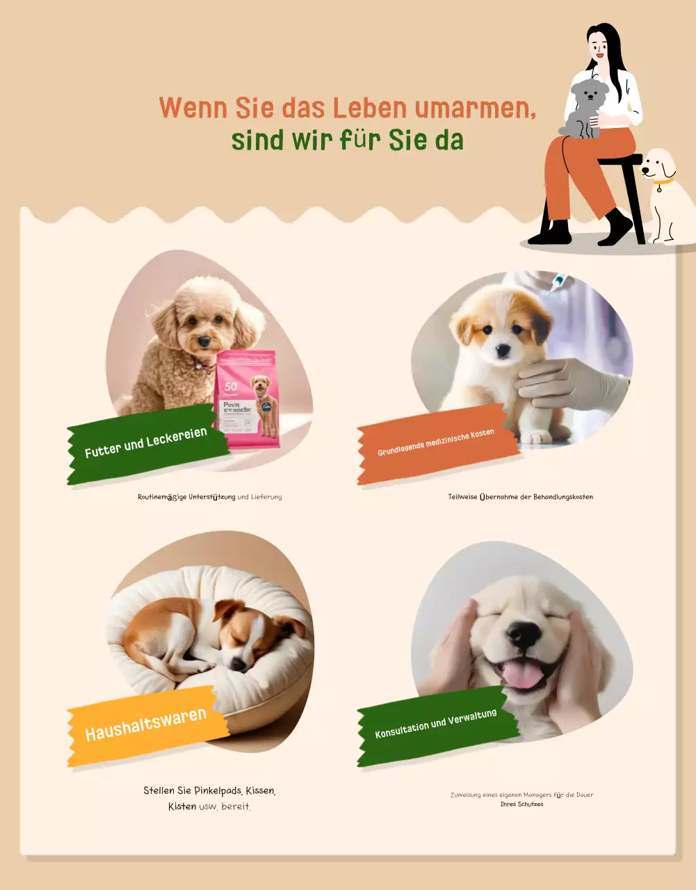 Beige Baby Animal Protection Rekrutierung