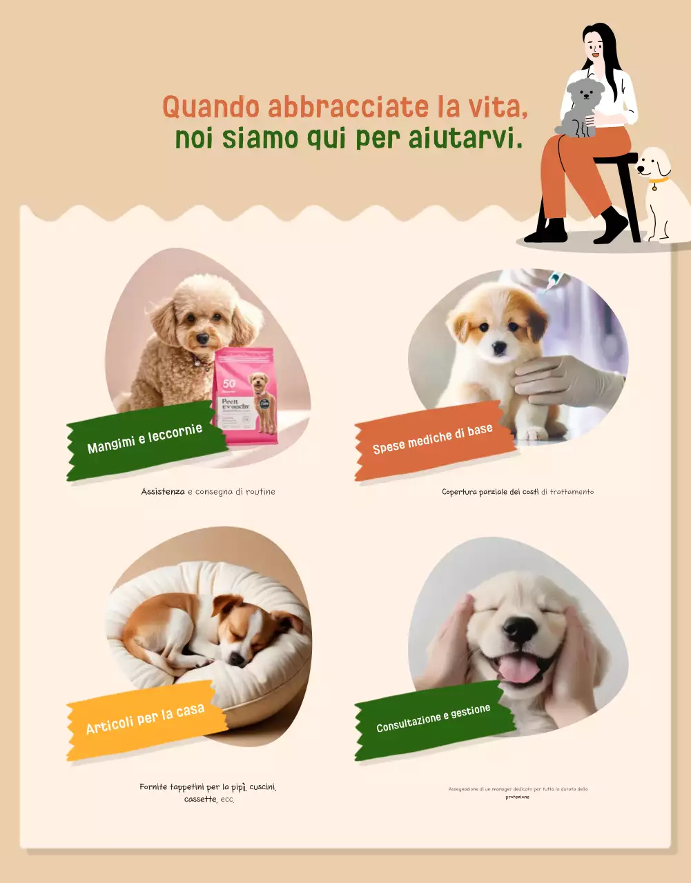 Reclutamento per la protezione degli animali Beige Baby