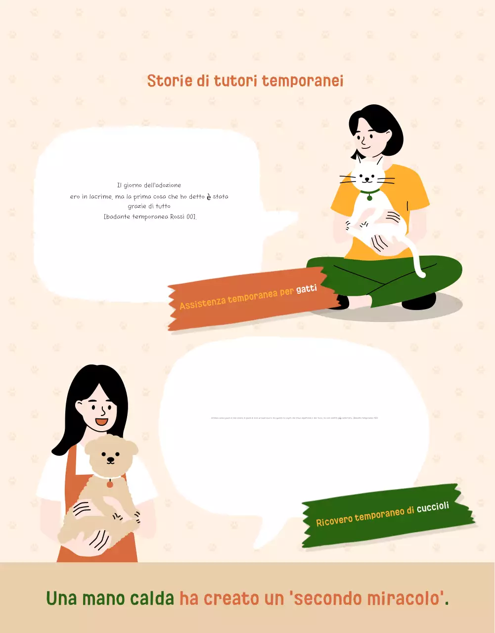 Reclutamento per la protezione degli animali Beige Baby