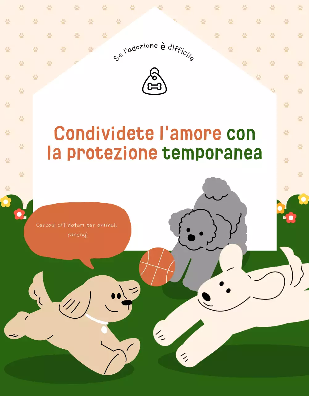 Reclutamento per la protezione degli animali Beige Baby