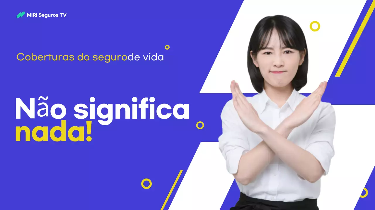 Anúncio do Seguro de Vida Moderno Azul