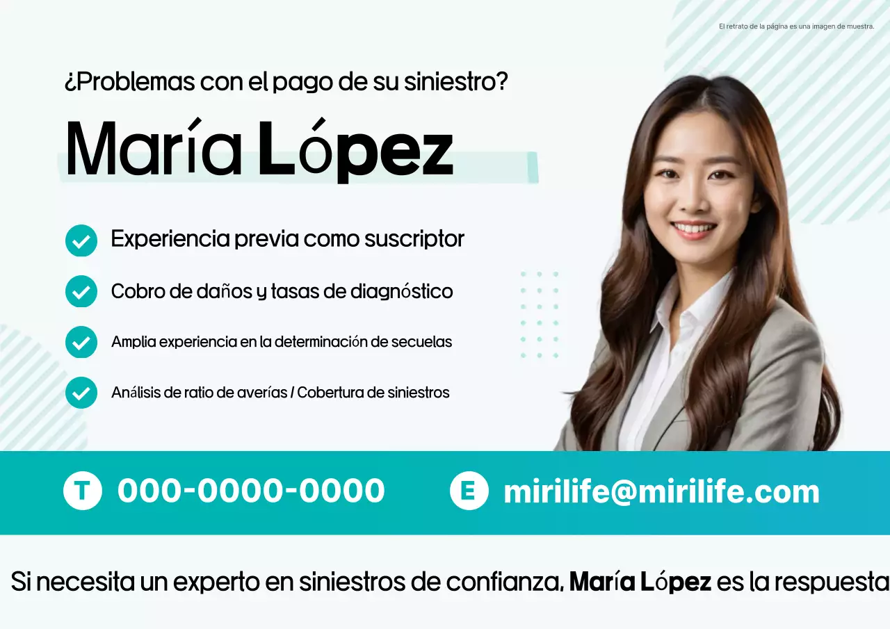 Anuncio de seguros moderno de Mint