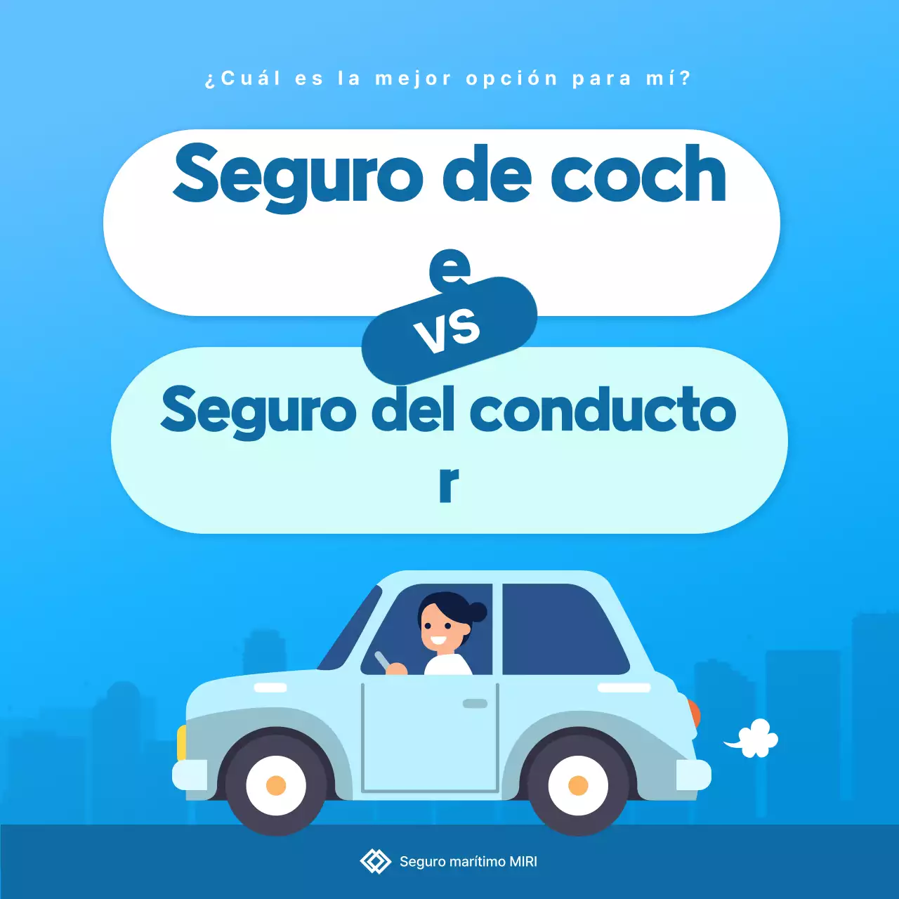 Anuncio de seguros Sky Blue Clean