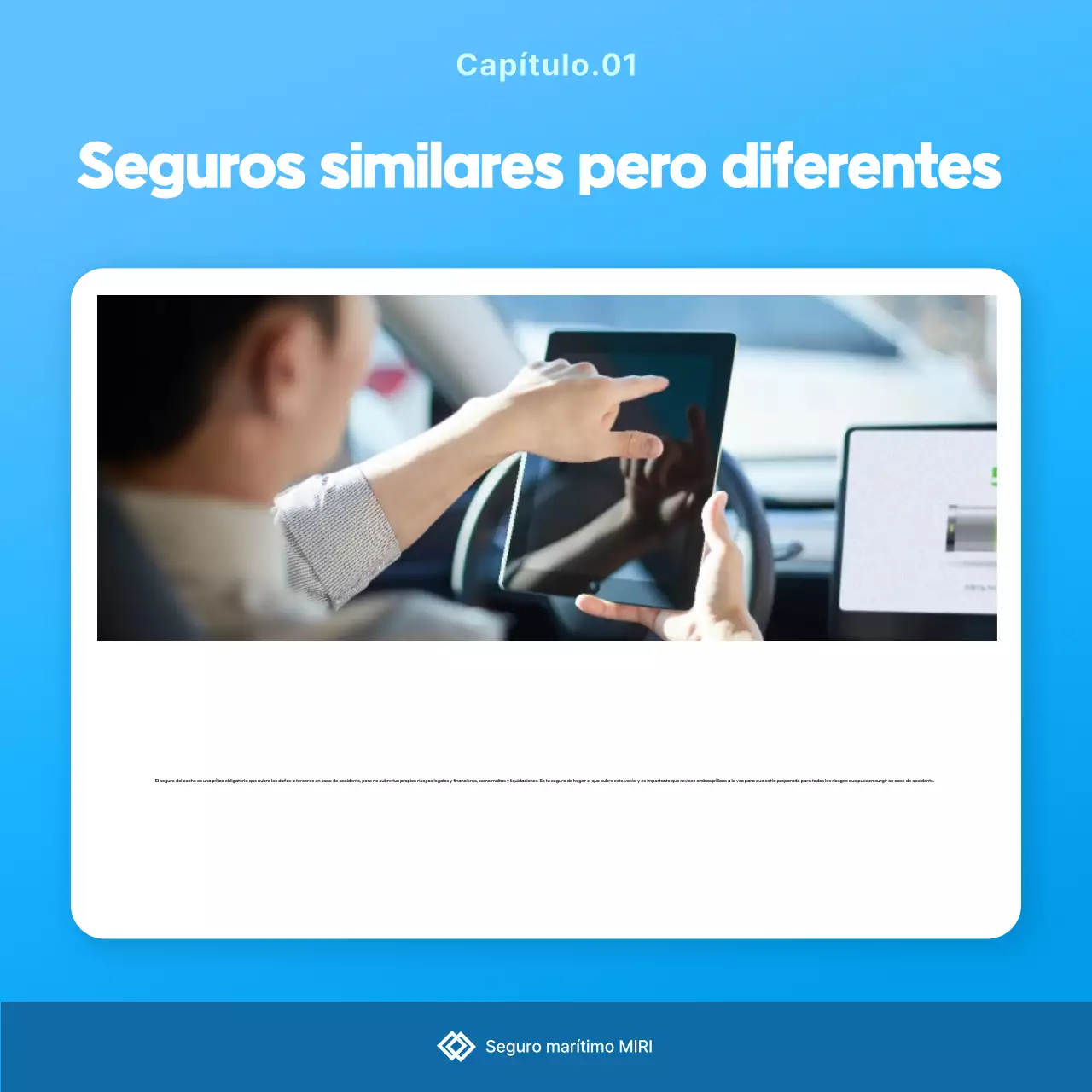 Anuncio de seguros Sky Blue Clean