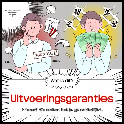 grijze cartoon verzekeringsadvertentie