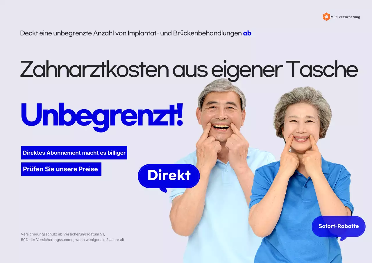 Gray Clean Zahnversicherungsanzeige