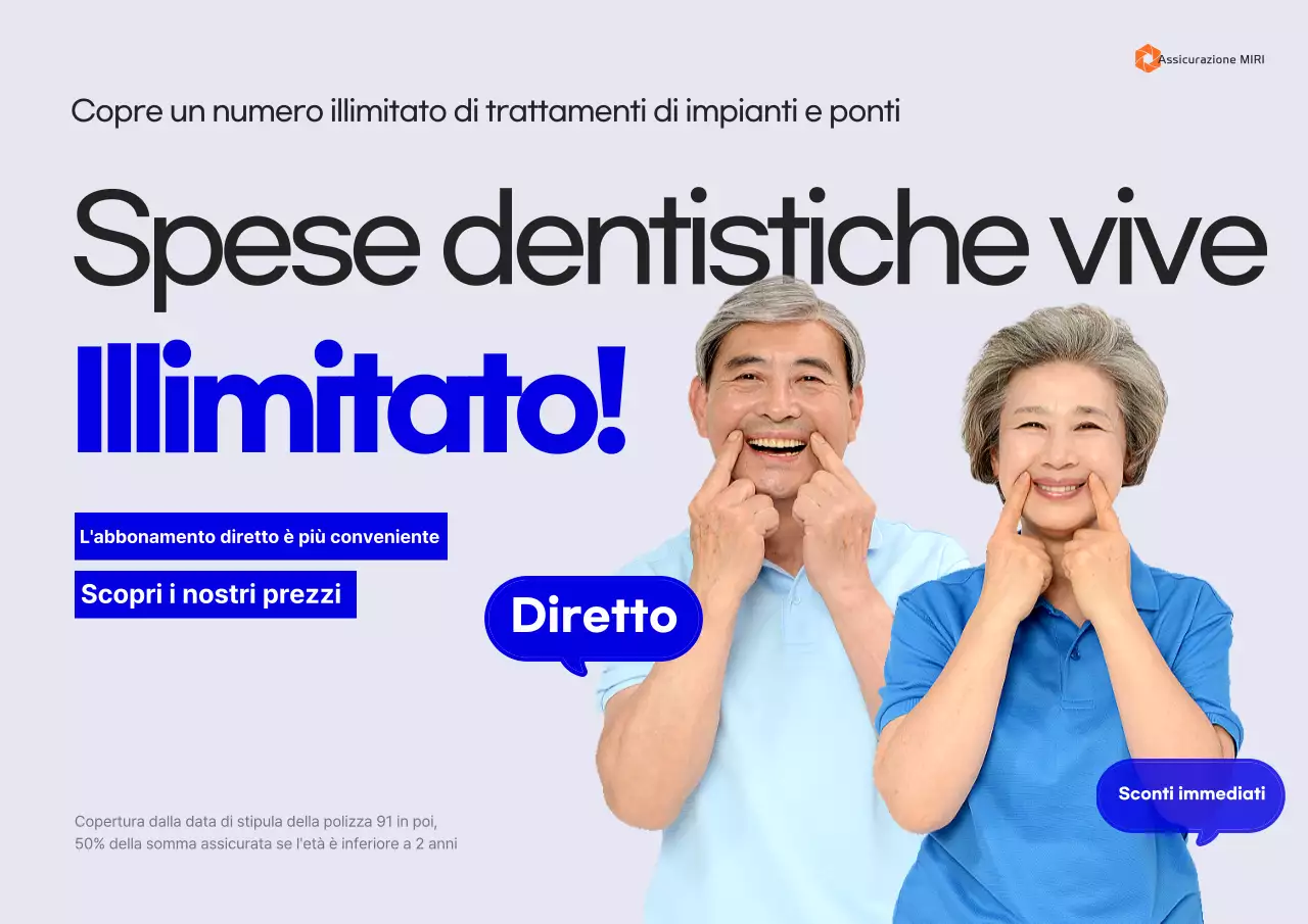 Pubblicità dell'assicurazione dentale Gray Clean