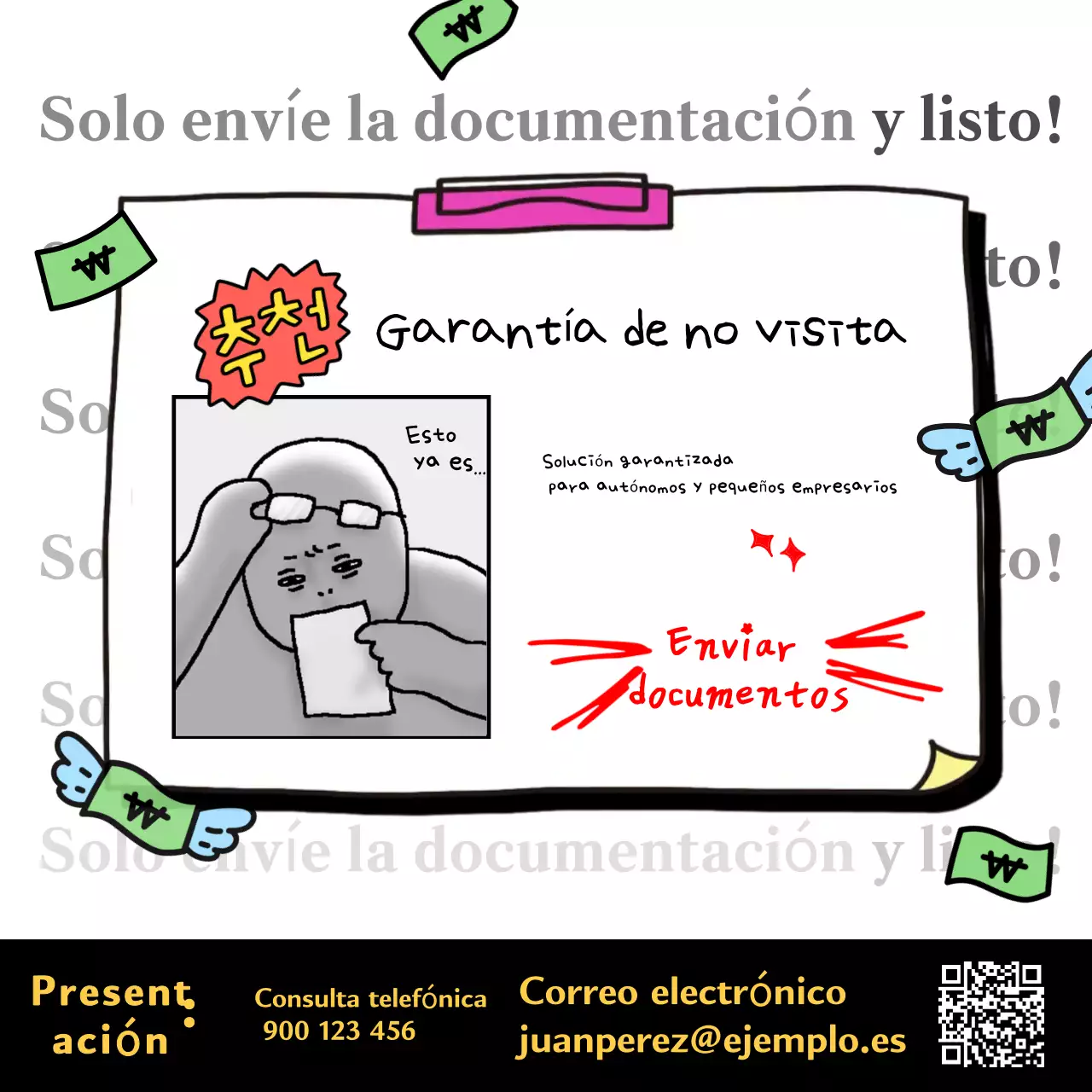 Anuncio de servicio de garantía de Black Gag