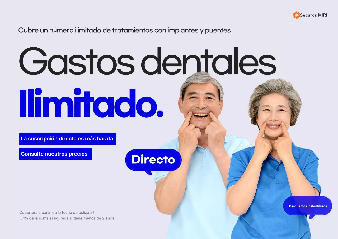 Anuncio de seguro dental Gray Clean