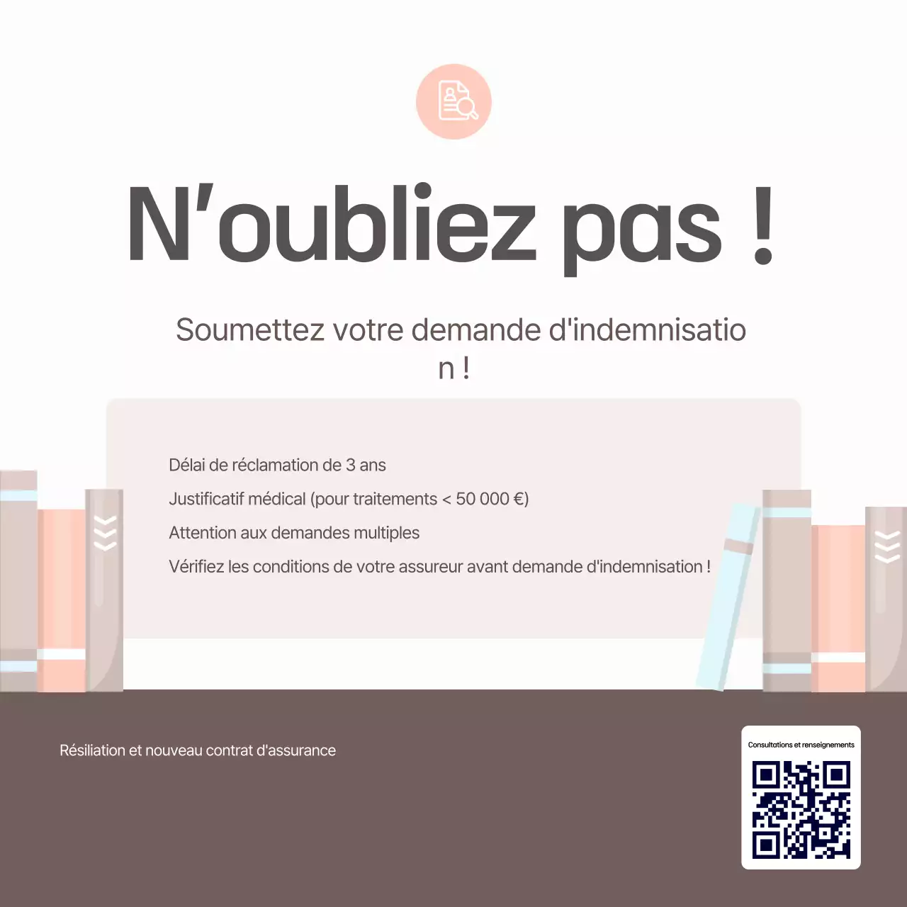 Guide simple de réclamation d'assurance en cas de perte beige