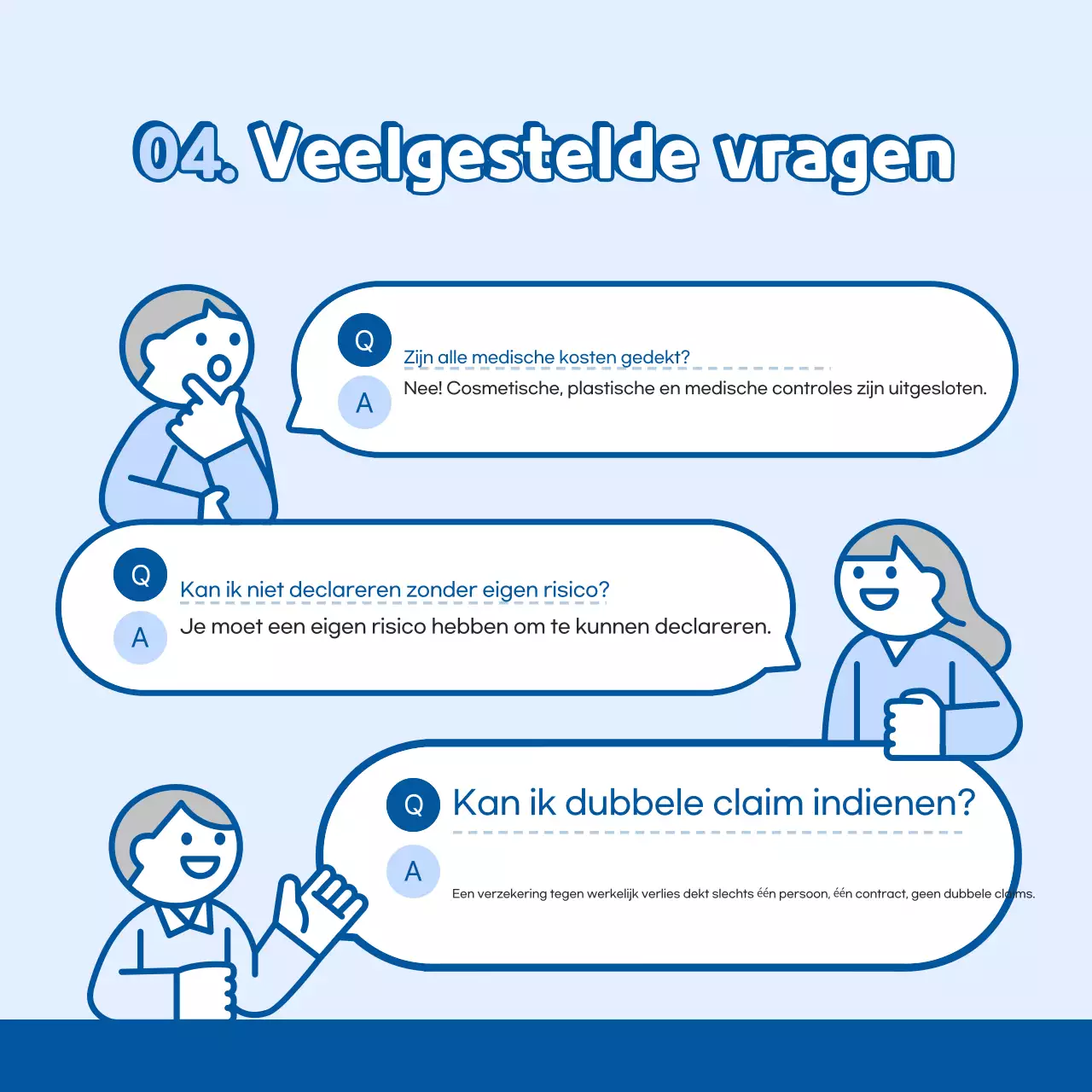 Hemelsblauwe eenvoudige verzekeringsgids