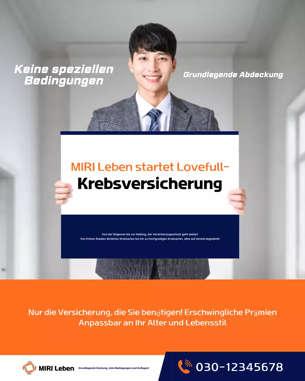 Werbung von Orange Modern Insurance