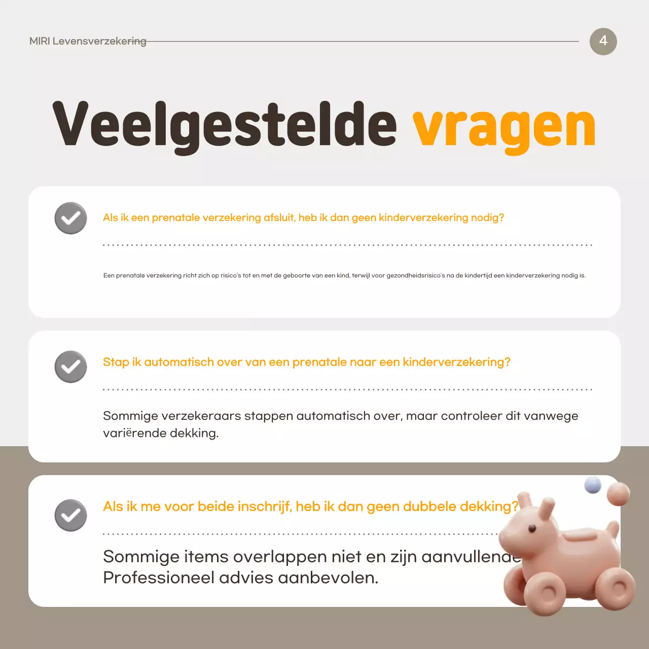 Advertentie voor een schone verzekering in Orange