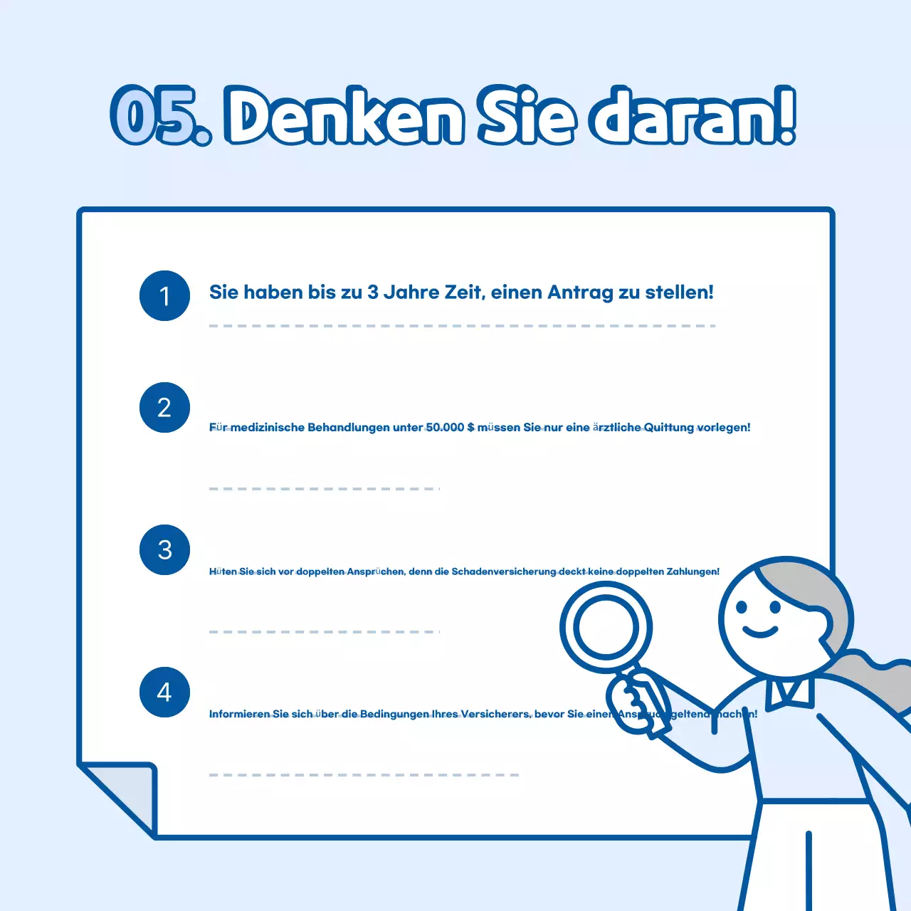 Sky Blue Einfacher Versicherungsleitfaden