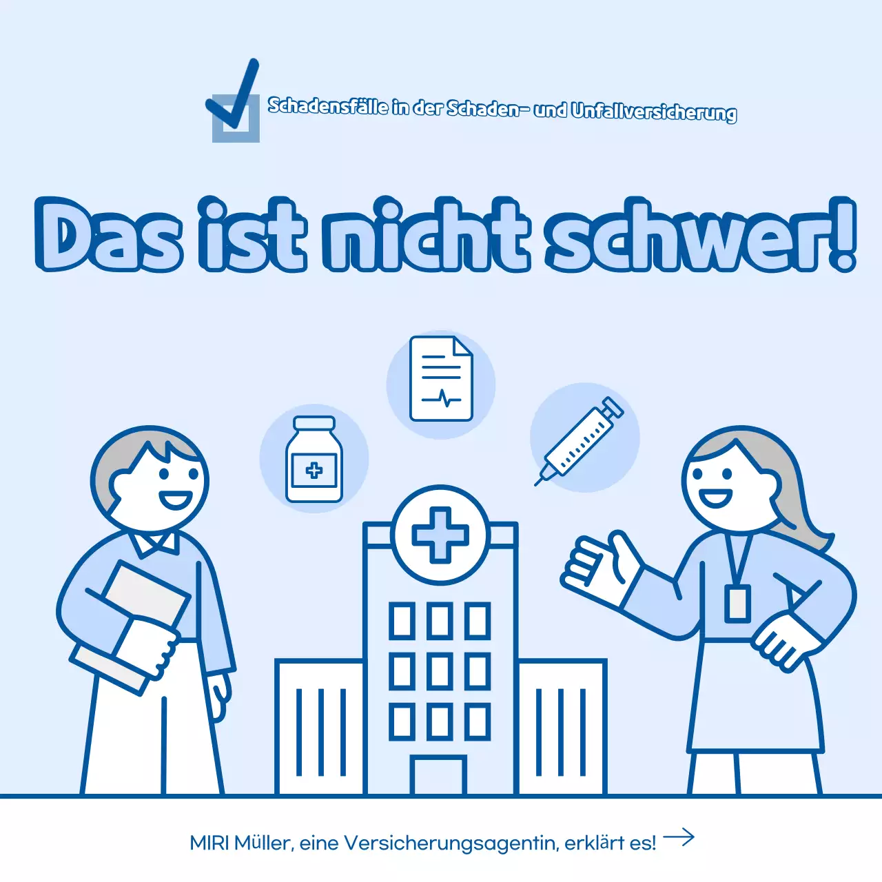 Sky Blue Einfacher Versicherungsleitfaden