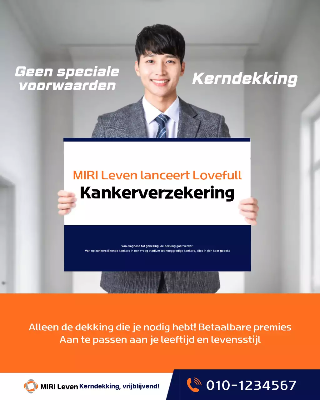 Advertentie voor Orange Modern Insurance