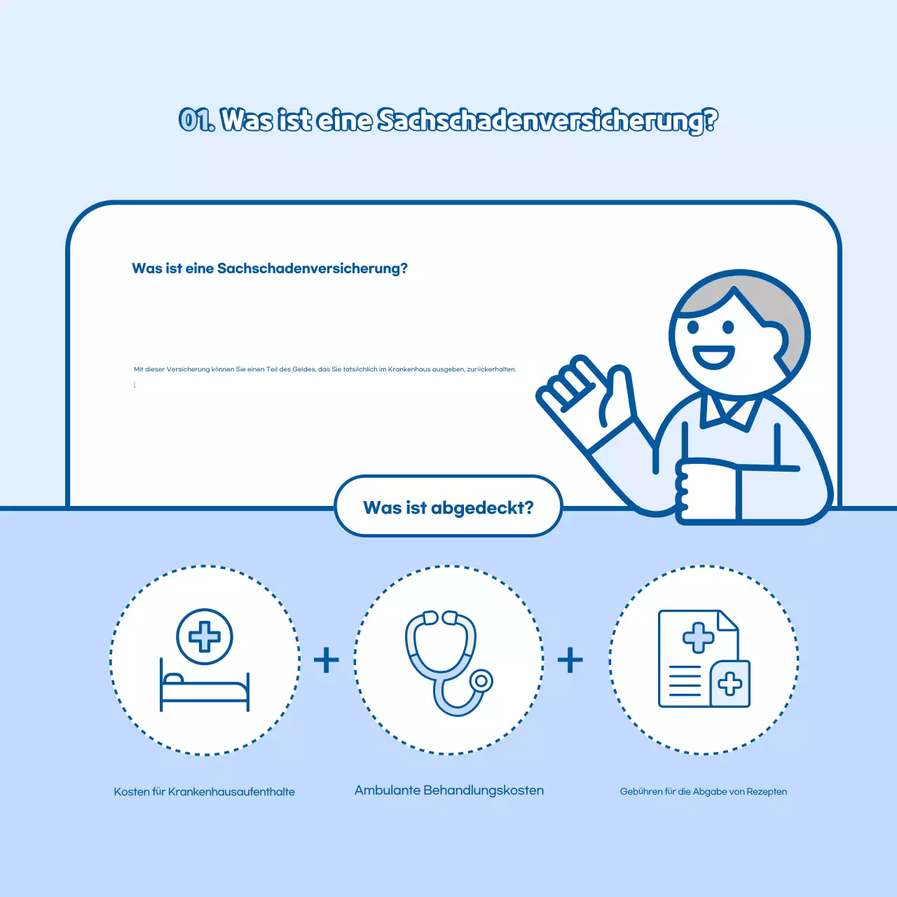 Sky Blue Einfacher Versicherungsleitfaden