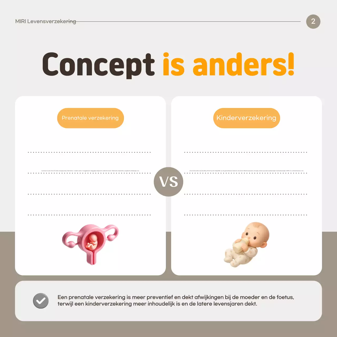 Advertentie voor een schone verzekering in Orange