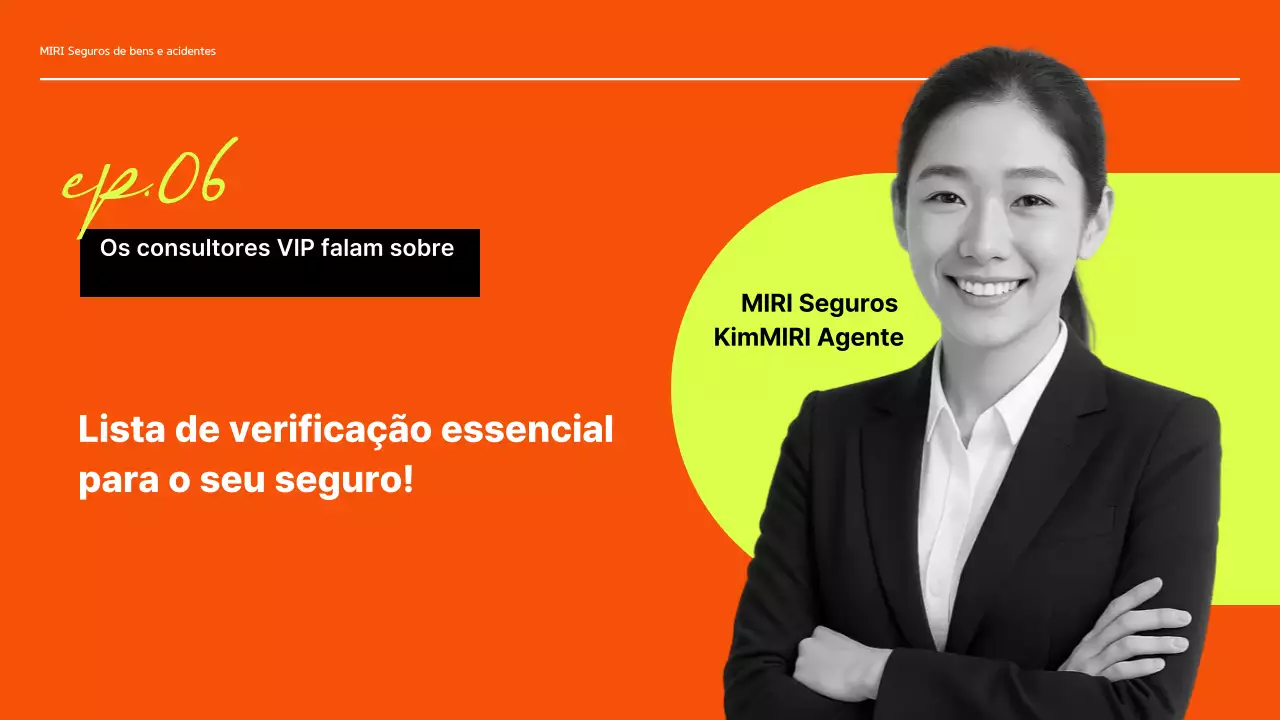 Anúncio de Seguro Moderno Laranja