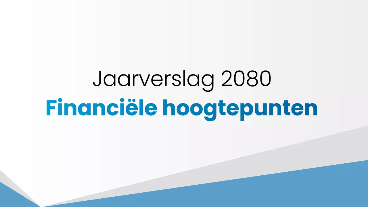 Blue Modern Finance Rapport