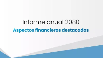 Informe de finanzas modernas azules
