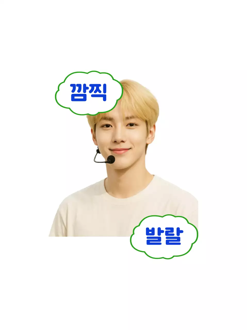 말풍선 남자 아이돌 밈 굿즈