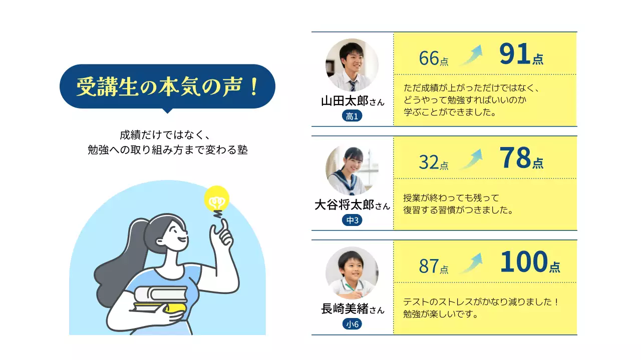 青 シンプル 教育 チラシ