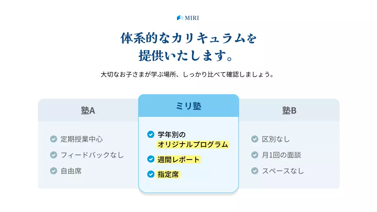 青 シンプル 教育 チラシ
