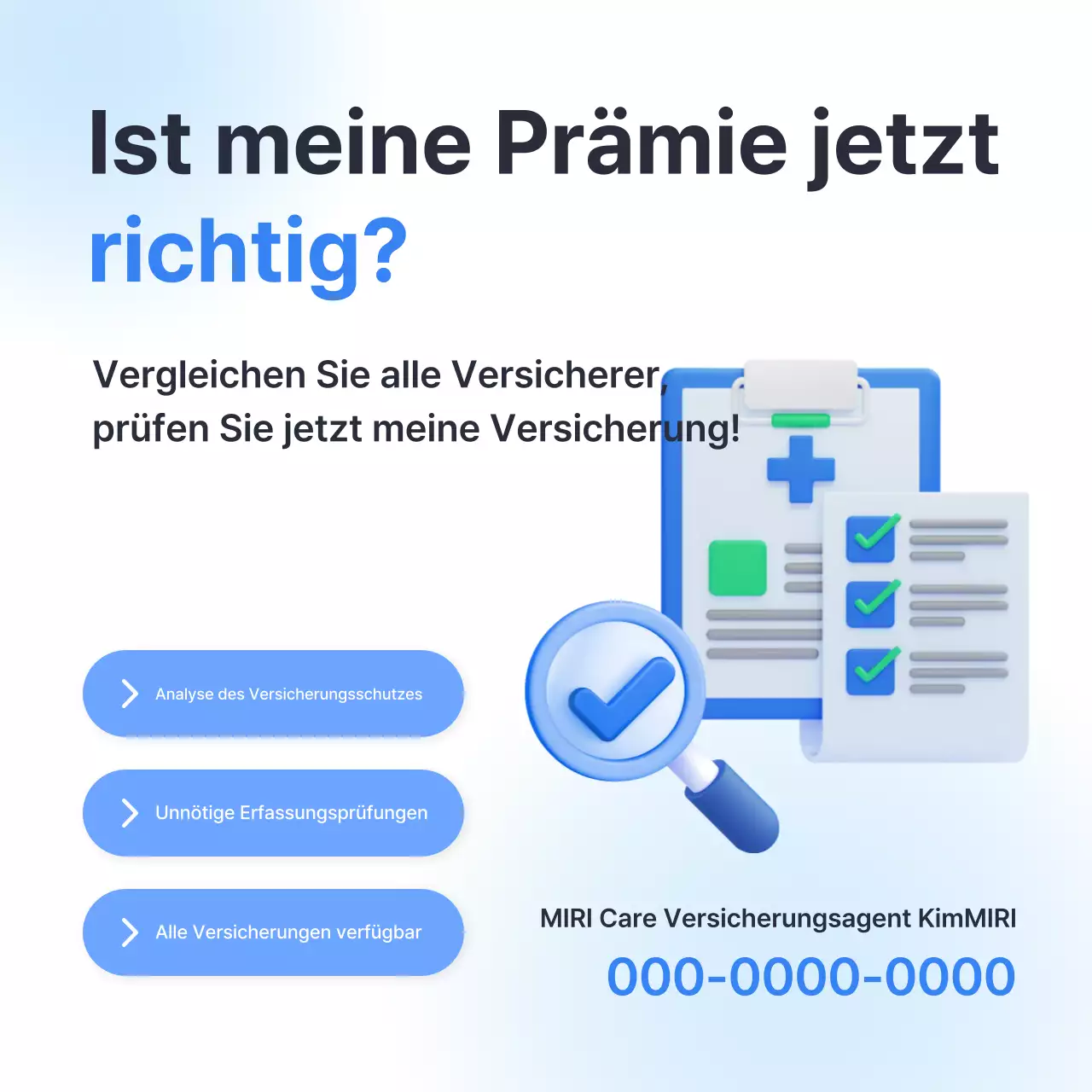 Blue Modern Insurance Promotion