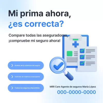 Promoción de seguros Blue Modern