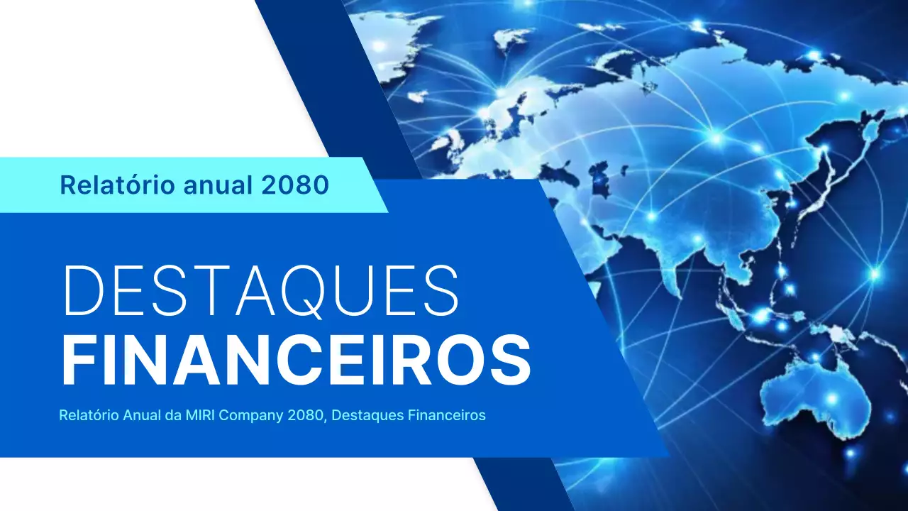 Análise de Relatório Financeiro Blue Modern