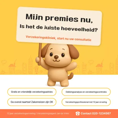 Advertentie voor Yellow Baby Insurance Consulting